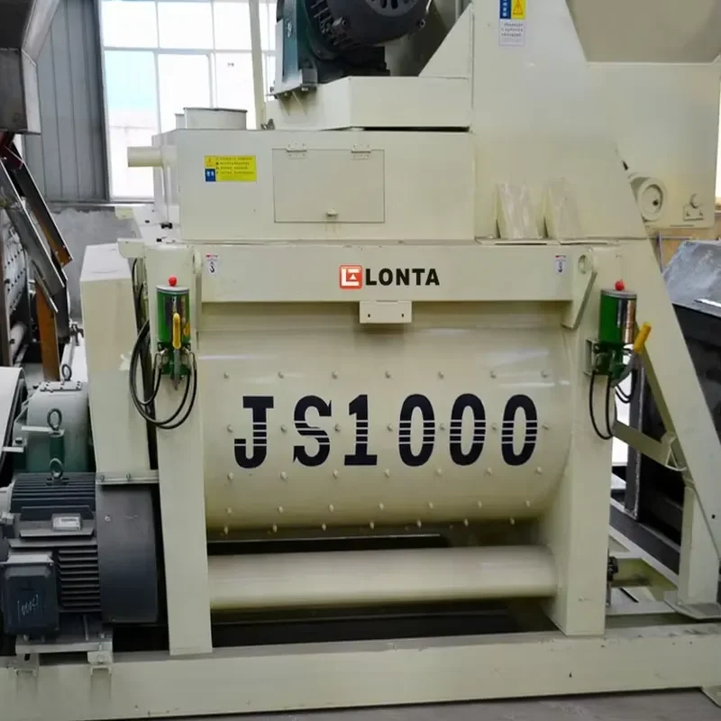 LONTA JS1000 1000L Cement Mixer Manufacturing Batch Plant Supply 3 Point 1m3 Cubic Sand Self Loading Concrete Mixer Machine
