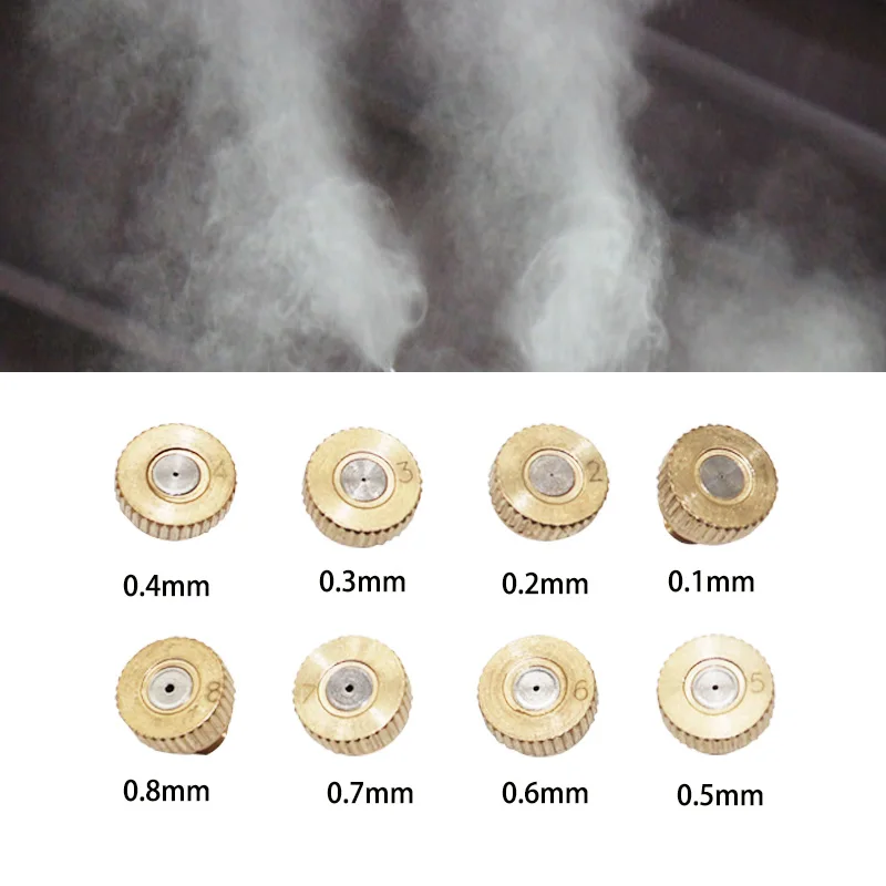 10Pcs Vernevelingsinstallaties Nozzle Mist Nozzles Voor Patio Vernevelaars Outdoor Koelsysteem Tuin Water Mister