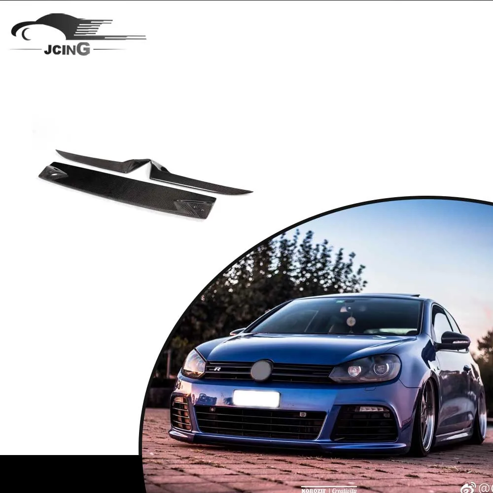 

carbon front Bumper Lip for V W Golf VI MK6 R20 Bumper (3pcs)