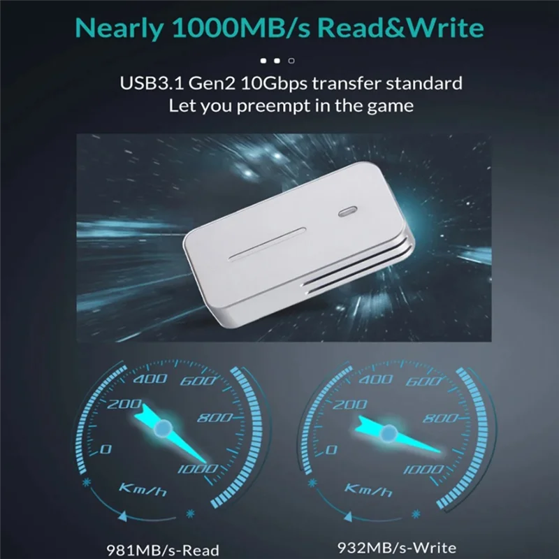 New!!2230 2242 M.2 Nvme Case Enclosure Nvme To USB Adapter M.2 Box 10Gbps USB3.1 Gen 2 Pcie M2 SSD Case For 2230 2242 Drive Dura