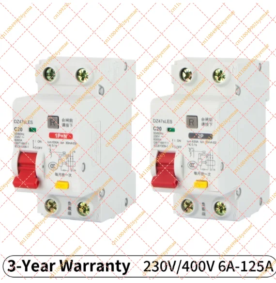 for DELIXI High Performance 1P+N 2P Leakage Protector RCBO Switch AC 230V