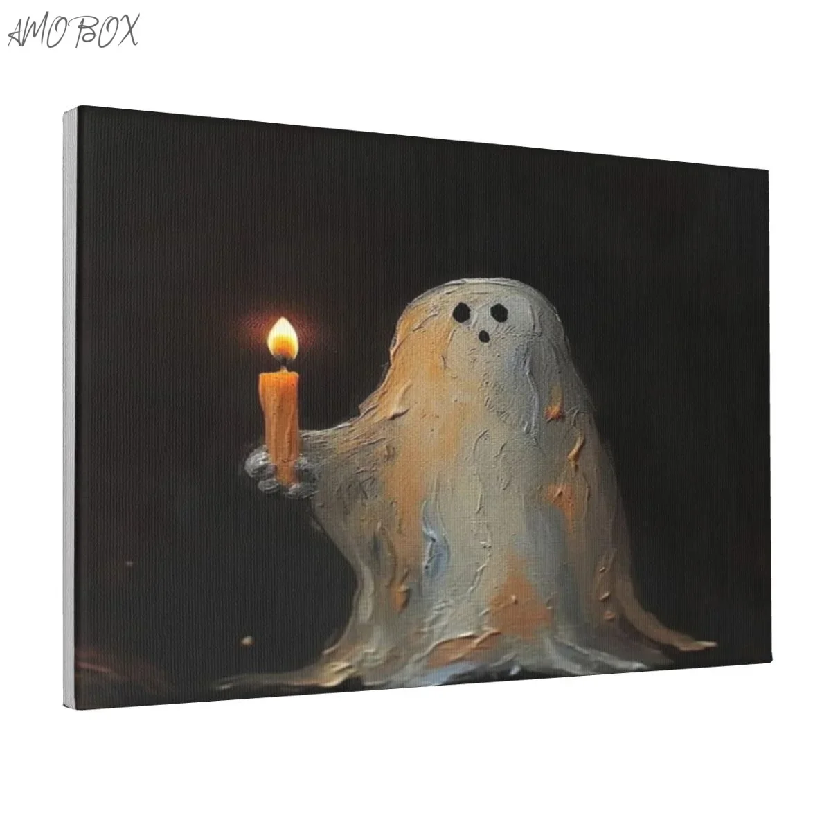 AMOBOX-Unframed Ghosts and Candles Decorative Paintings, Wall Art, Room Decoration, 12x18in, 625477205