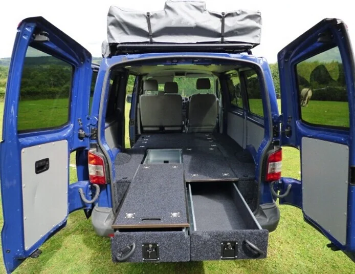 Aluminum Car Drawer System, 4x4 Car Storage Drawers, Cargo Van Drawer Storage