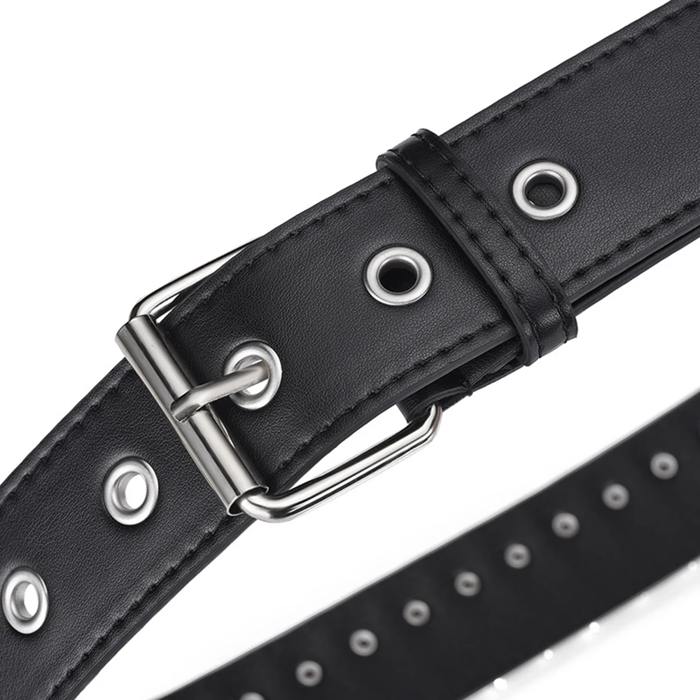 2024 New Punk PU Leather Belt for Women Bullet Head Decorated Adjustable Waistbands Bullet Rivet Belt Metal Waist Strap Fashion