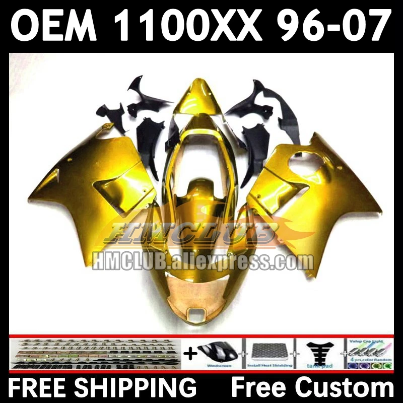 Blackbird For HONDA CBR 1100XX CBR1100 XX 86No.125 CBR1100XX 96 97 98 99 light gold 00 01 2002 2003 2004 2005 2006 2007 Fairing