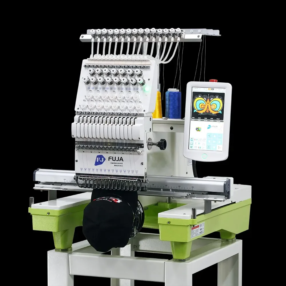 

FJ-1201CS Commercial Single head cheap hat computerized embroidery sewing machine