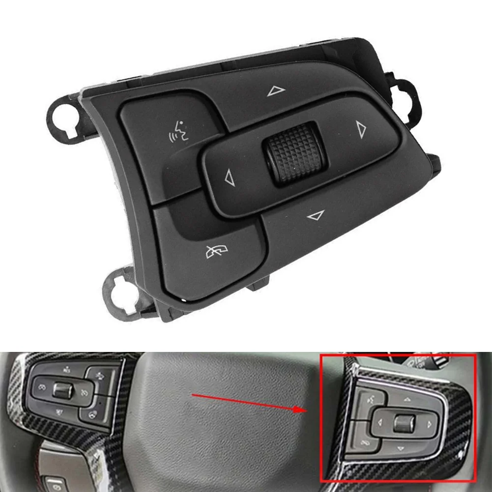 

Car Steering Wheel Control Switch 13528612 For GMC For Silverado For Sierra 1500 2019 2020 ABS Black Car Interior Accessories