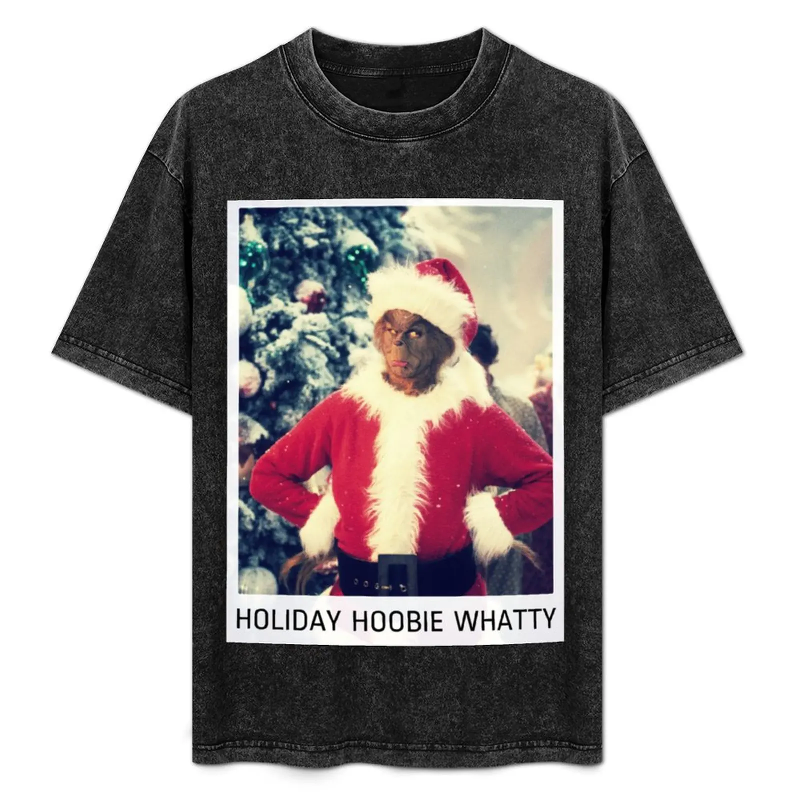 

Рождественские подарки Holiday Hoobie Whatty для мужчин и женщин, подарочная футболка на Рождество, футболка больших размеров, универсальная футболка