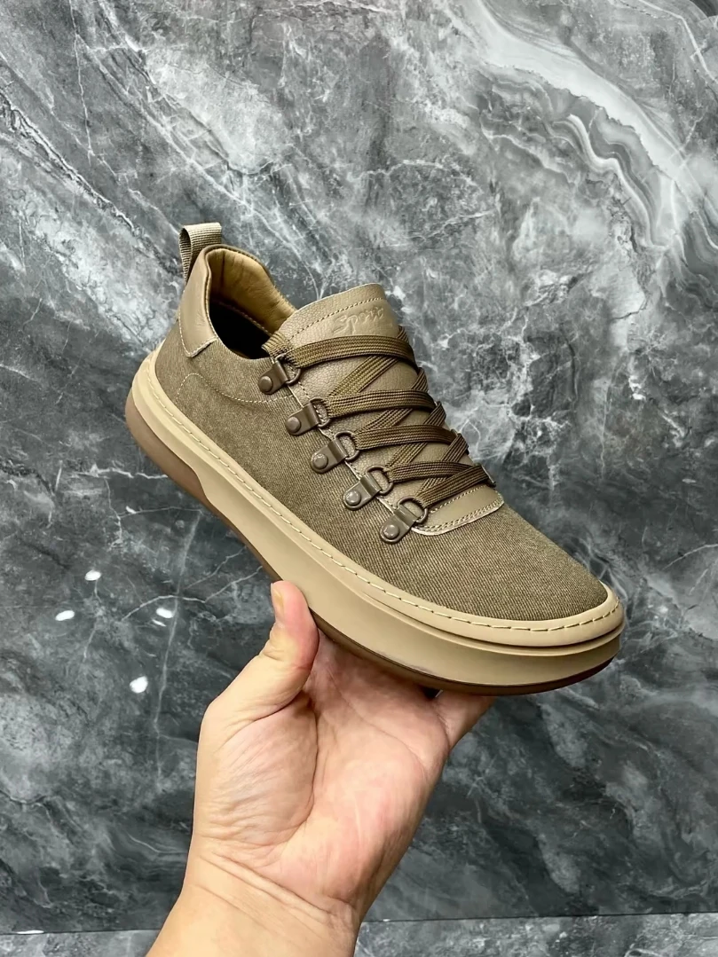 

Новые мужские повседневные туфли 265: комфортные, из технологичной ткани и кожи, модные, универсальные, деловые, на плоской подошве, с резиновой подошвой