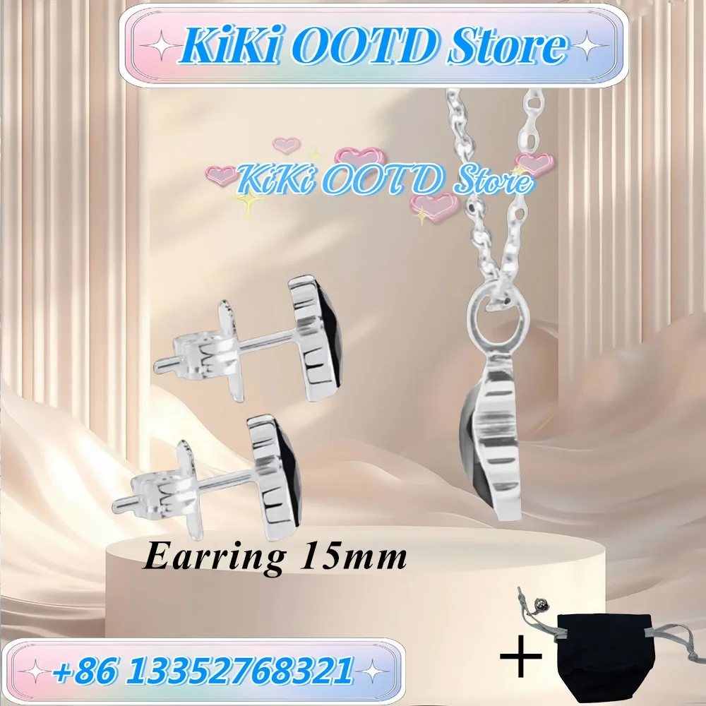 

2025 новый модный стиль Stone Craft S925, серебряный комплект ювелирных изделий, элегантный темпераментный подарок, для женской повседневной носки KiKi OOTD Store