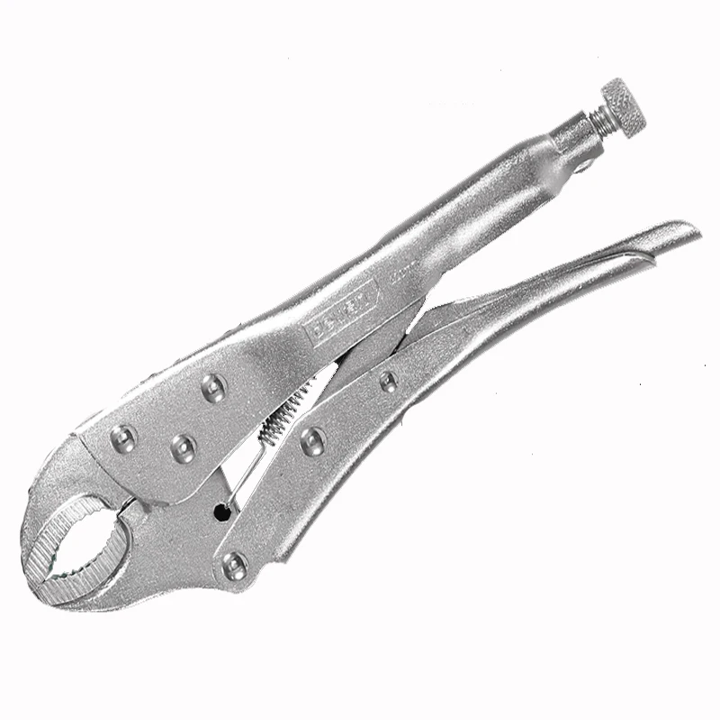 Locking Pliers 7 Inch Round Nose Adjustable Vice Grips Curved Jaw Mole Welding Tool Nippers