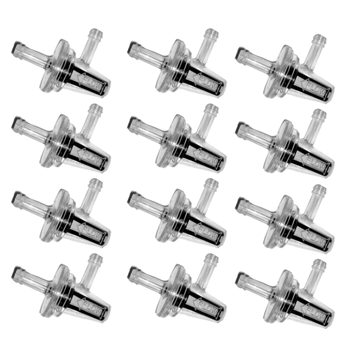 

12Pcs Universal Motorcycle Right Angle Inline Fuel Filter 1/4 Inch 6mm Hose Lines for KAWASAKI Yamaha AD39