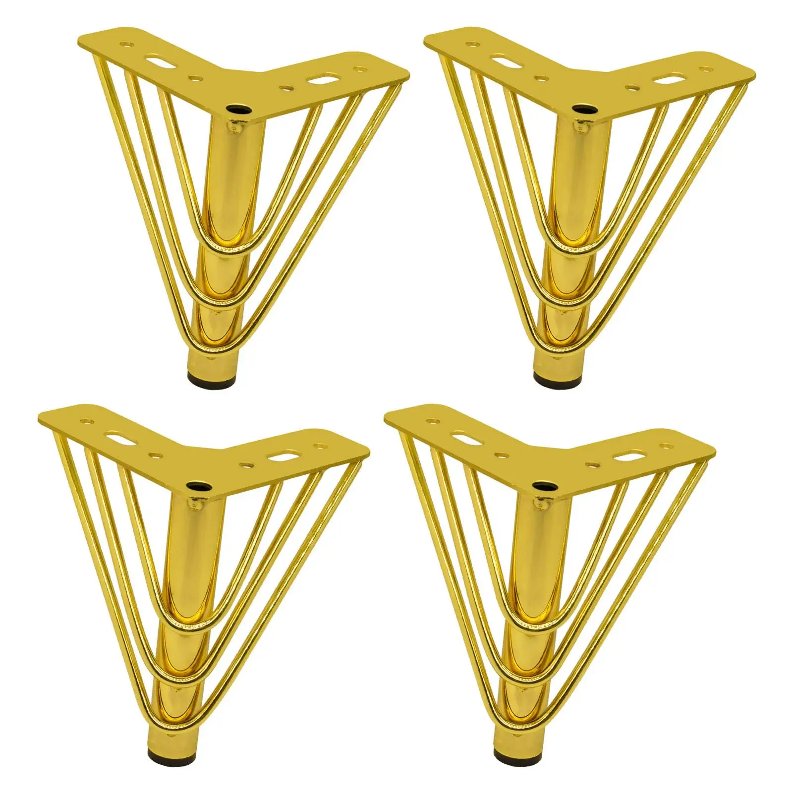 4Pcs Furniture Legs Cabinet Feet Heavy Duty Solid Triangle Modern Couch Legs for