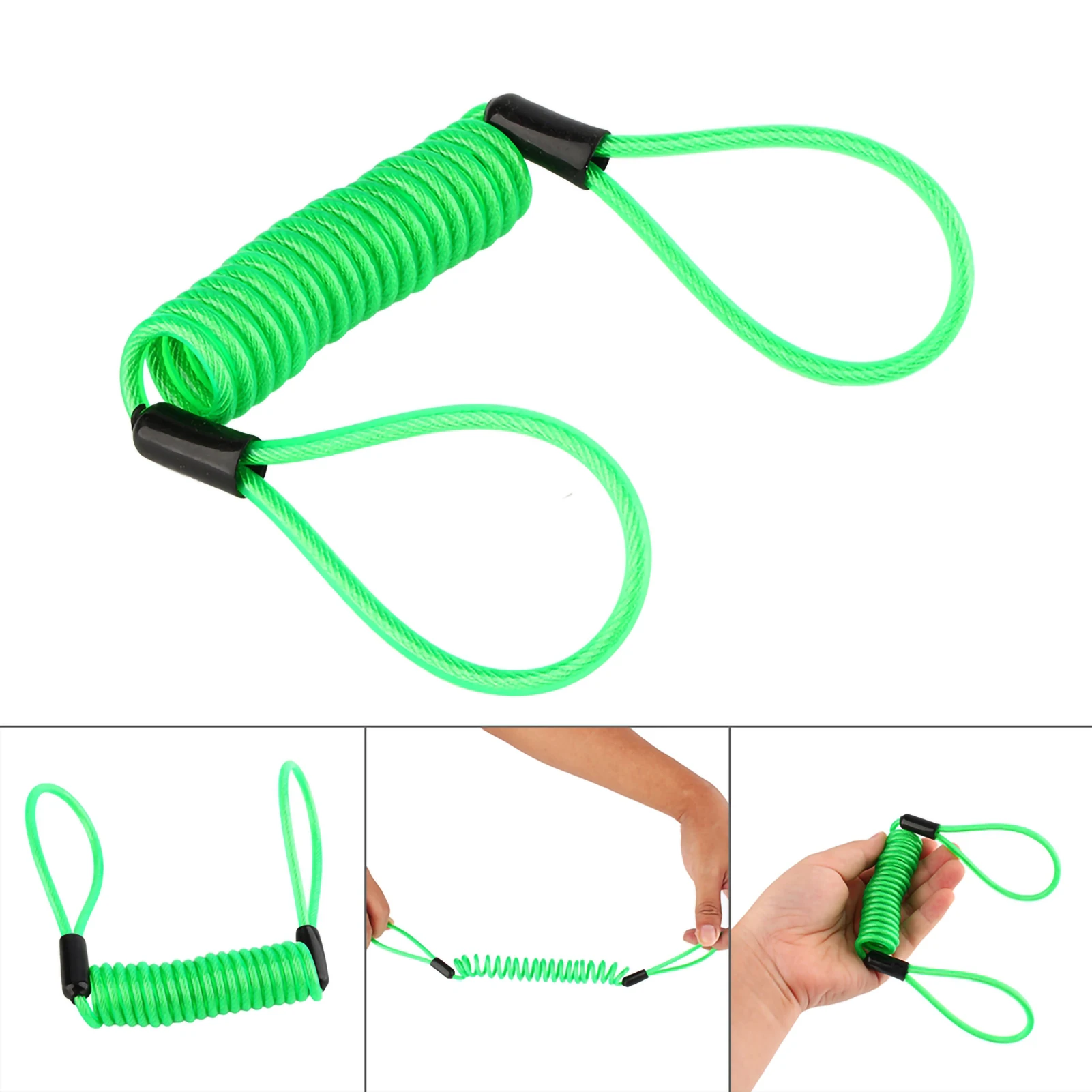 Alarm Disc Lock Security Reminder Cable Motorcycle Scooter Bike Motorbike Anti Thief  Reminder Rope Cable Motorcycle