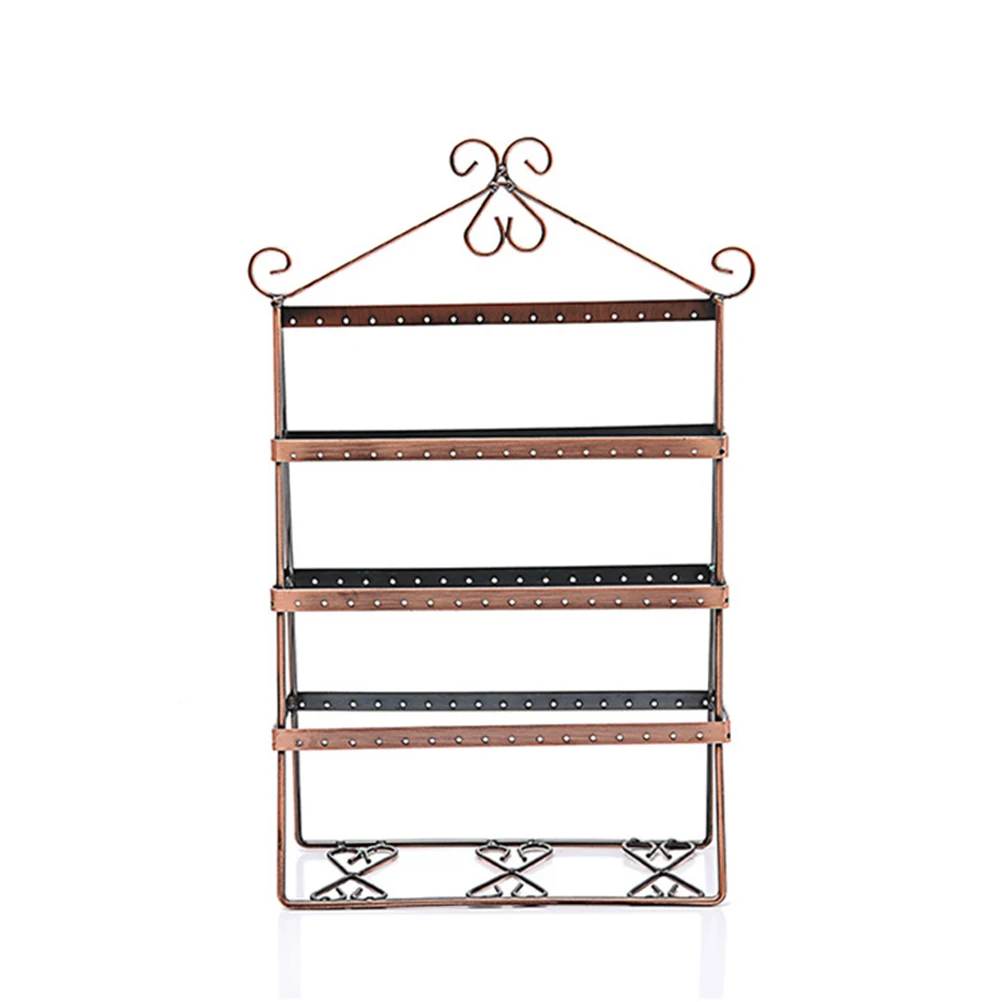 

Metal Jewelry Stand For Earrings Necklaces Rings Bracelets Display Rack Storage Holder Vintage Decorative Desk Organizer