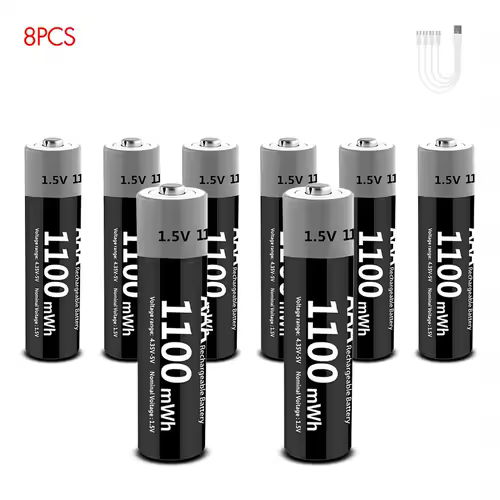 Kuugro Li-ion AAA and AA Rechargeable Batteries USB Lithium-ion 3400mWh 1.5V AA Rechargeable Batteries+1100mWh 1.5V AAA Battery - Image 22