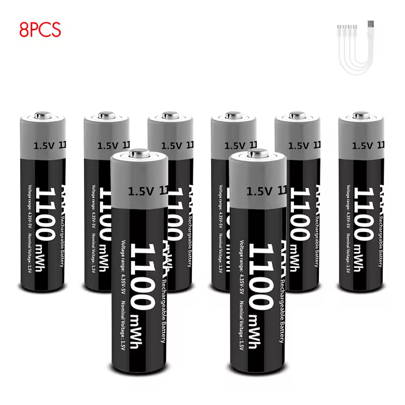Kuugro Li-ion AAA and AA Rechargeable Batteries USB Lithium-ion 3400mWh 1.5V AA Rechargeable Batteries+1100mWh 1.5V AAA Battery - Image 22