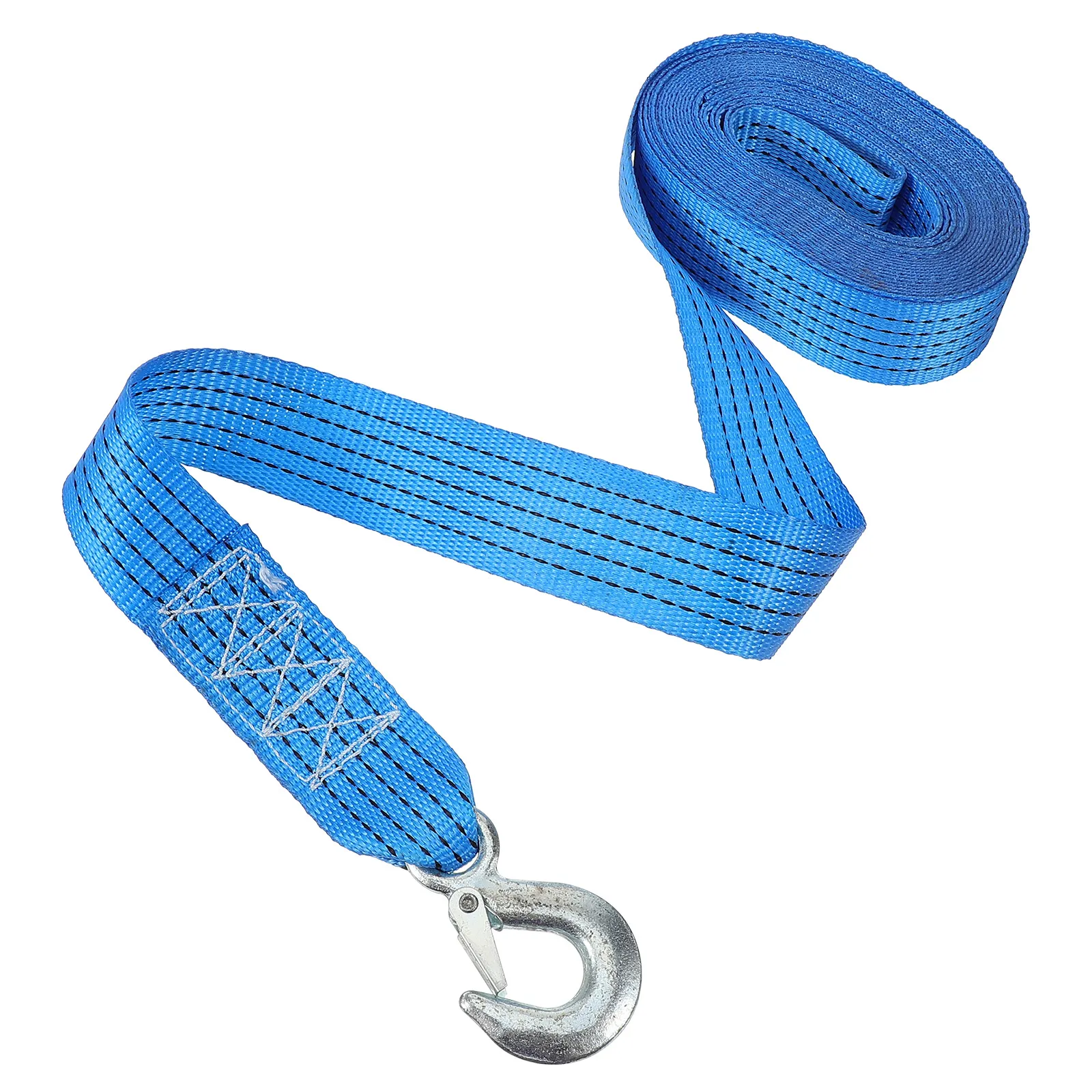 

Winch Trailer Tow Strap Heavy Duty Rigging Strap For Boat Truck Car Pulling Towing Loading Securing Polyester Steel Webbing