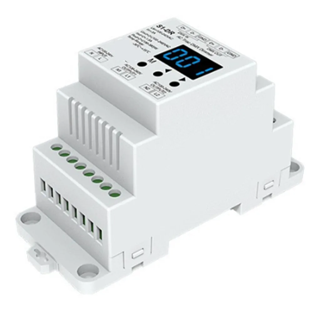 For DMX Dimmer 2Chx1.5A AC Phase-Cut For LED To Triac Dimmer Controller 2CH Output For DMX512 DIN Rail Installation-Y41A