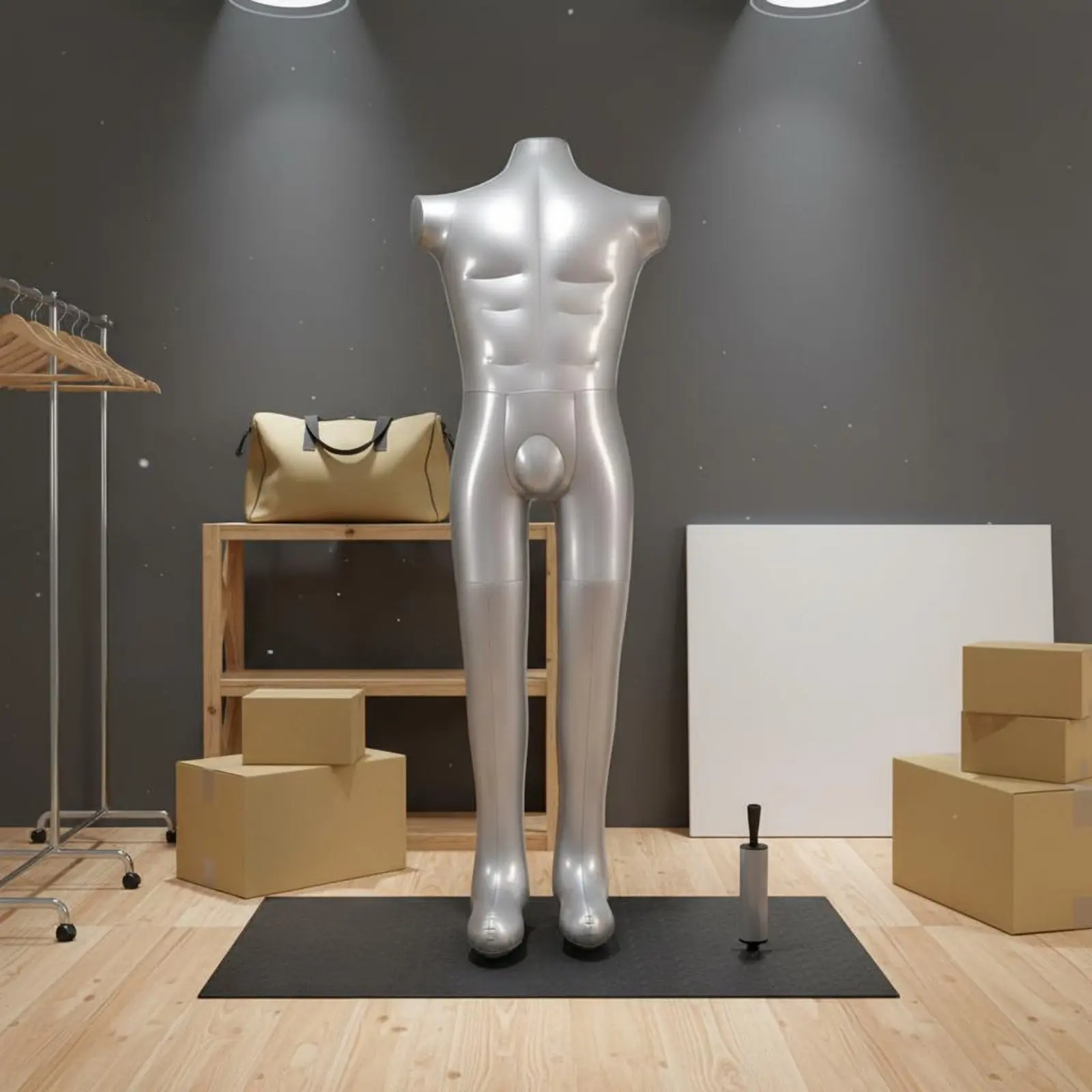 

Inflatable Mannequin Easy to Inflate PVC Body Mannequin Full Body Dress Display Model Lightweight Inflatable Human Form