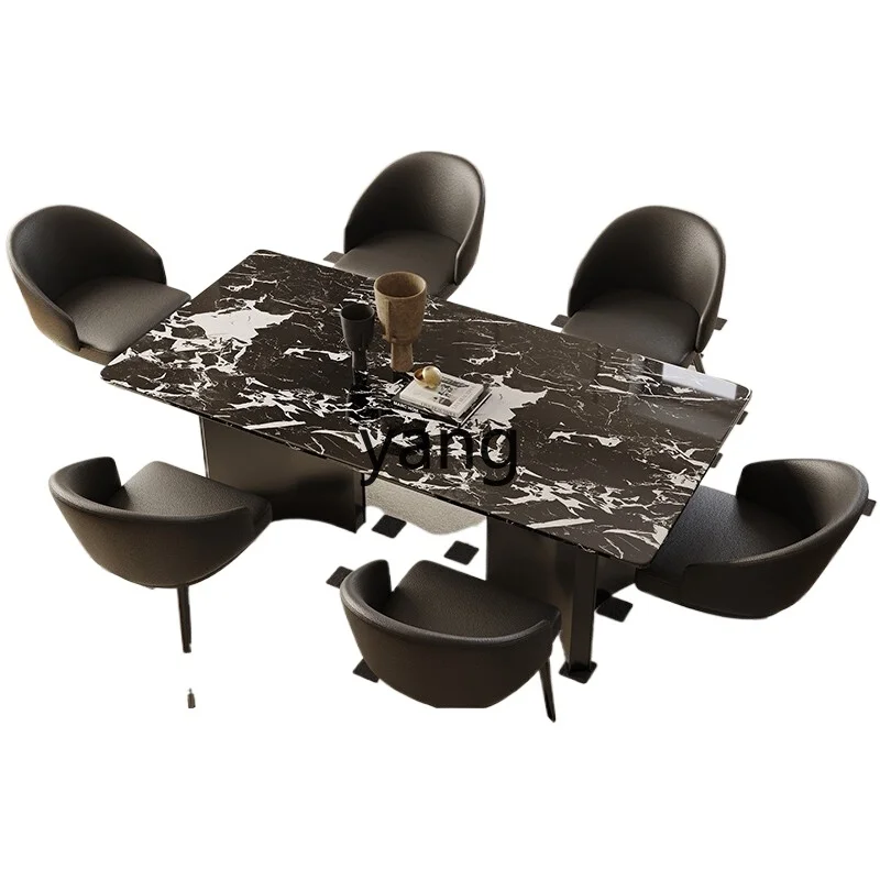 

LH marble dining table modern simple rectangular living room home high-end dining table
