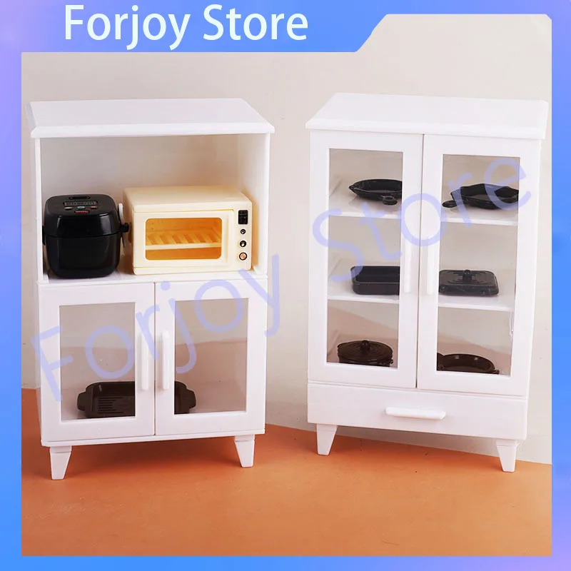Szafka miniaturowa do domku dla lalek w skali 1:12, nowoczesna, biała, uniwersalna, do łazienki, salonu, akcesorium do domku dla lalek DIY