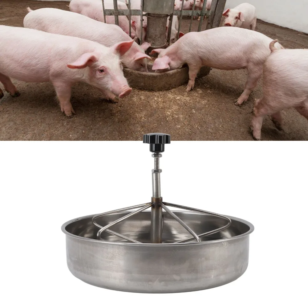 Stainless Steel 201 Piglets Feeding Trough Durable Multiple Feeding Positions Pig Feed Trough Large Capacity Anti Rust