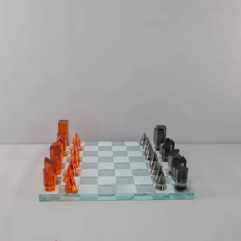 【Popular】izable Color Crystal Chessboard Ornament Elegant Decorations for Home or Gift Giving