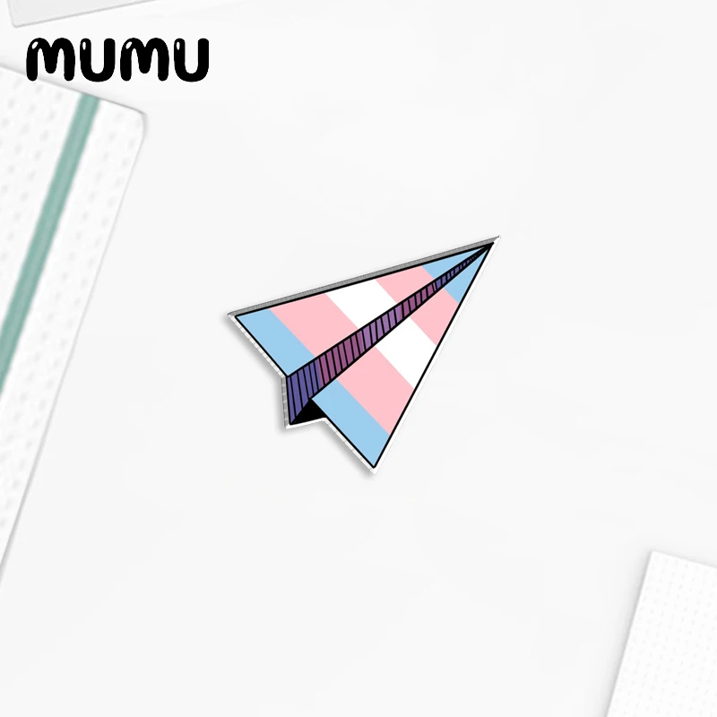 2023 جديد ثنائي الجنس ورقة الطائرة الاكريليك التلبيب دبوس مضحك الايبوكسي فراشة المشبك دبوس اليدوية فراشة بروش