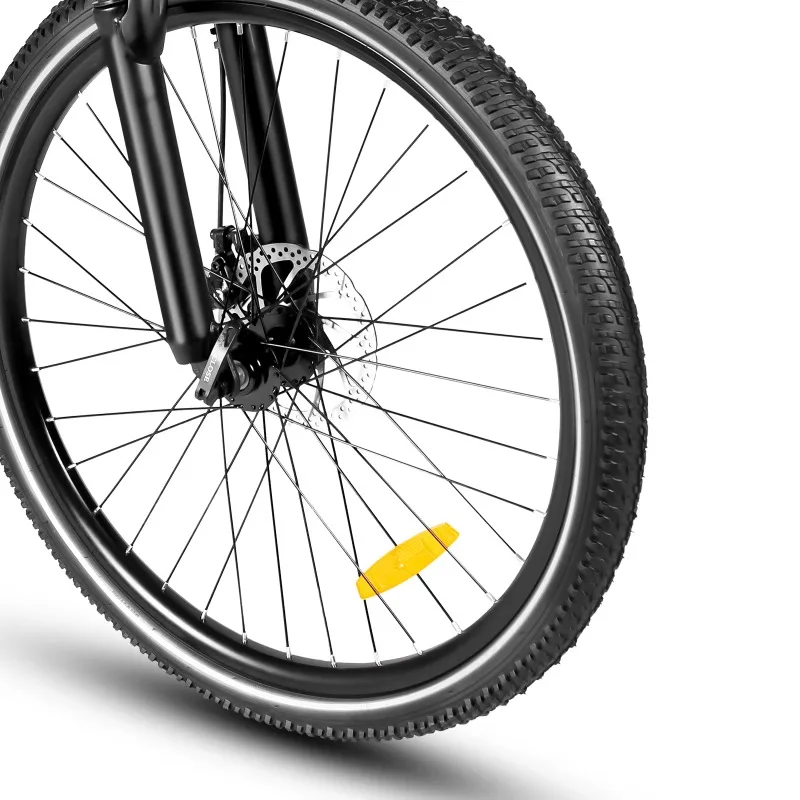 Tubo inferiore in acciaio ad alto tenore di carbonio Batteria integrata da 36 V Telaio urbano Cerchio per raggi a 7 velocità E Bike