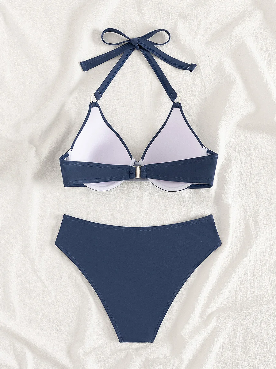 2025 Push Up Bikini Donna Costume da bagno a fascia Donna Senza spalline Bikini Mujer Costumi da bagno Due pezzi Bikini Perizoma Costume da bagno