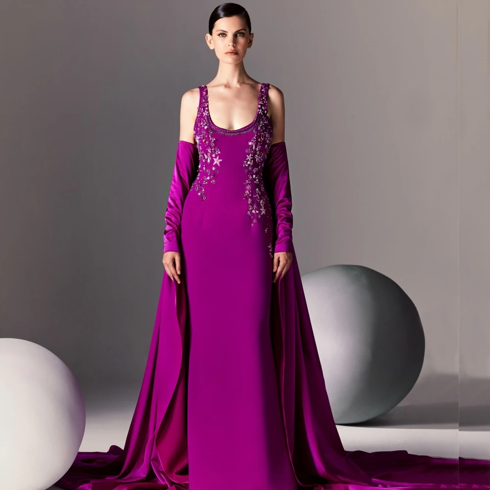 

Customized Sparkle Jersey Pattern Sequined Ruched A-line Square Neck Long Dresses Homecoming Dresses Sizes Available Intricate M