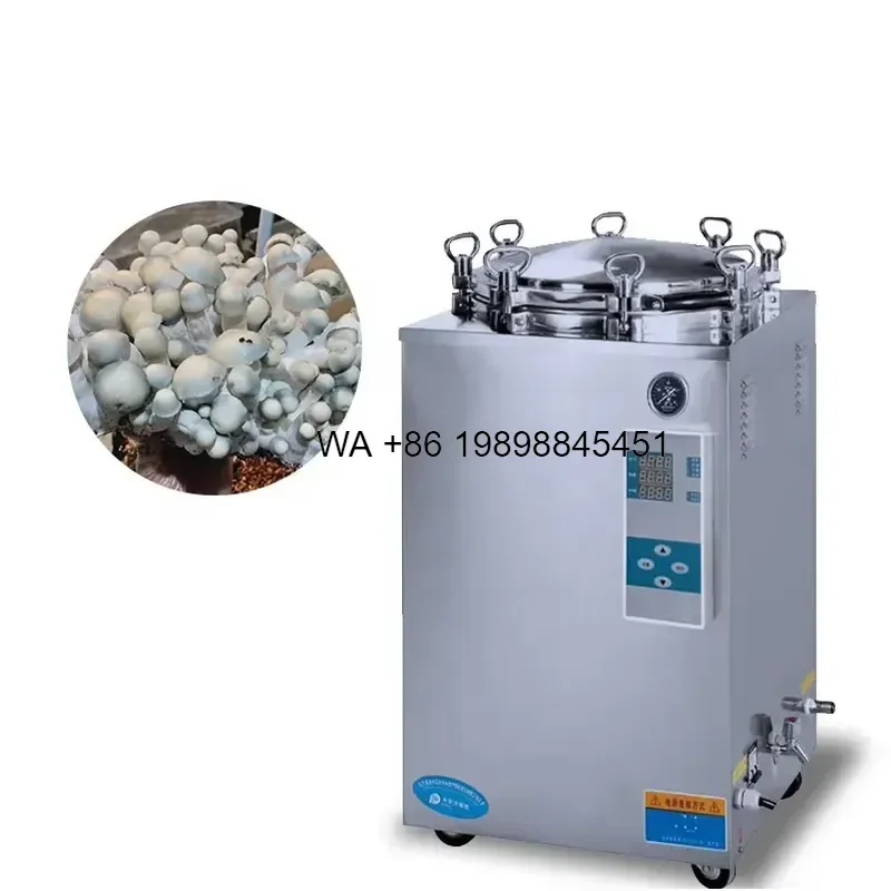 Wmwmnu for Lab Medical Food Vertical Autoclave 35L 75L 100L 150L Retort Mushroom Substrate Bags Sterilizer