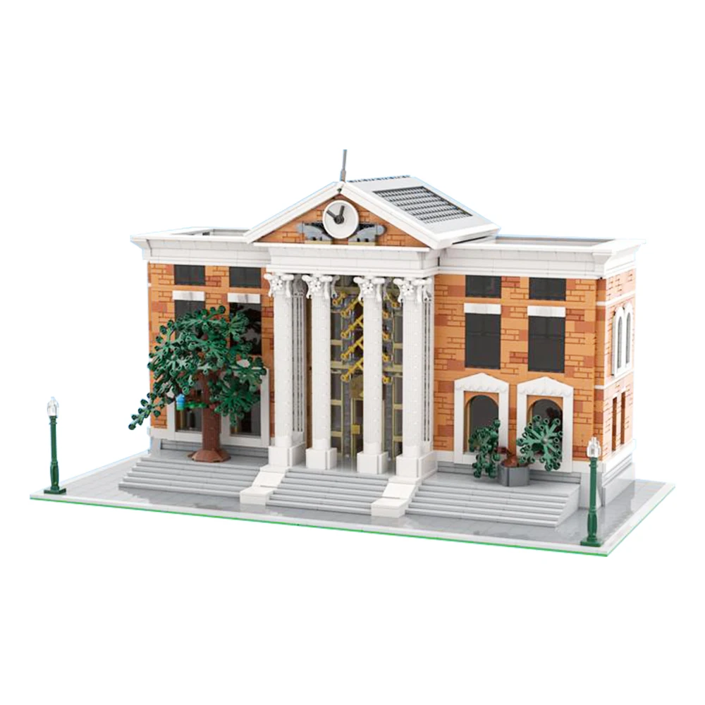 3003PCS Moc Back to the Future Courthouse Building Blocks Ideal Architecture Model DIY Bricks Toys Sets Adult Birthday Gift