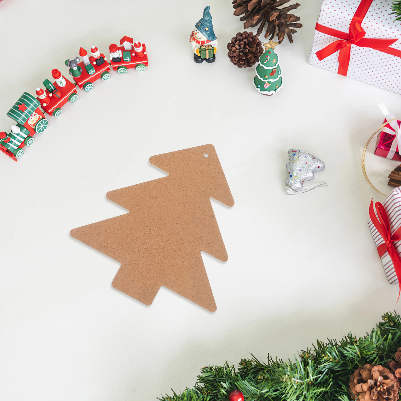 

Christmas Tree Base DIY Trays Household Shaped Wooden Blank Coasters for Crafts Mosaic