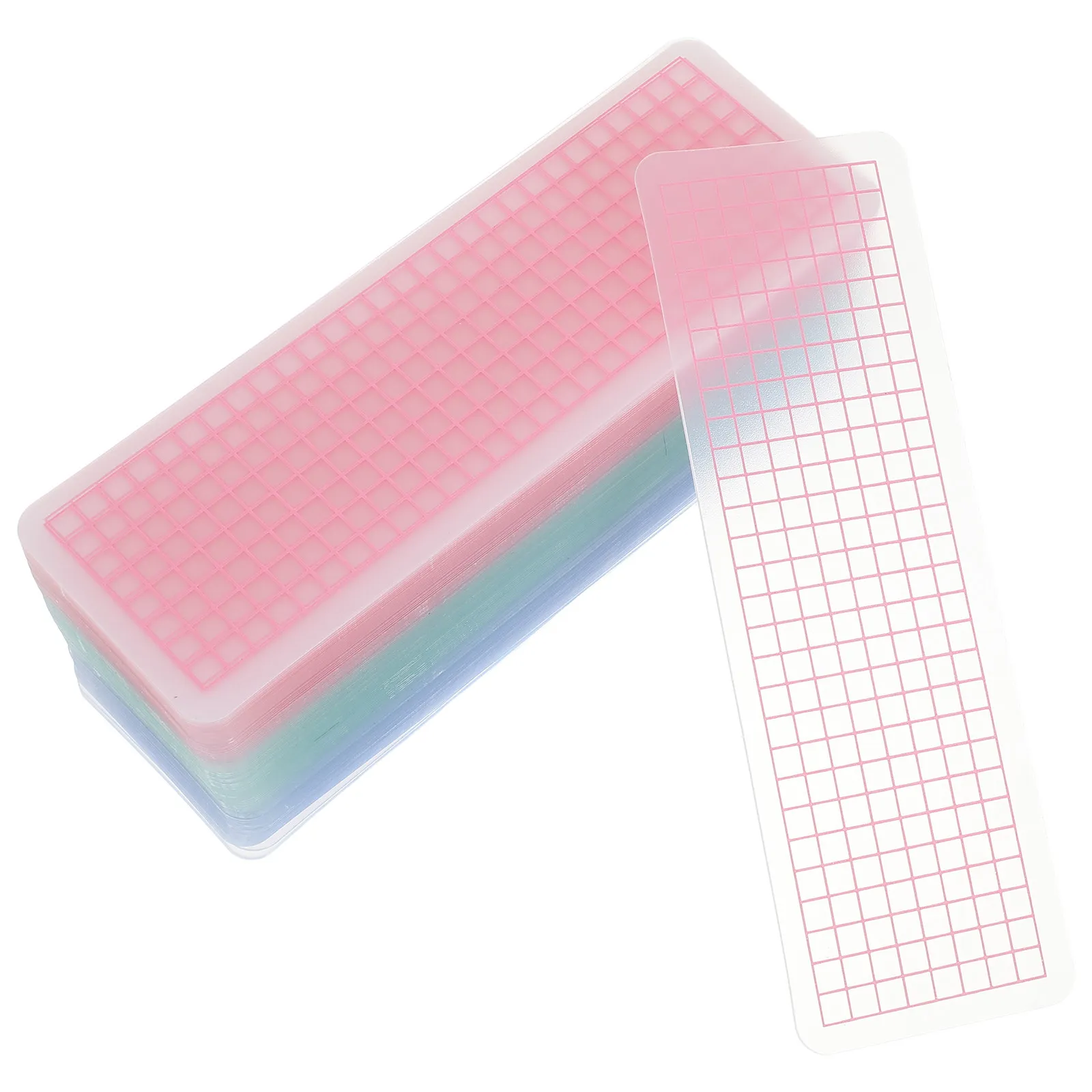 90Sheets Plastic Washi Tape Card Organizer Thickened Frosted Design Smooth Rounded Edges Washi Tape Storage for School Office
