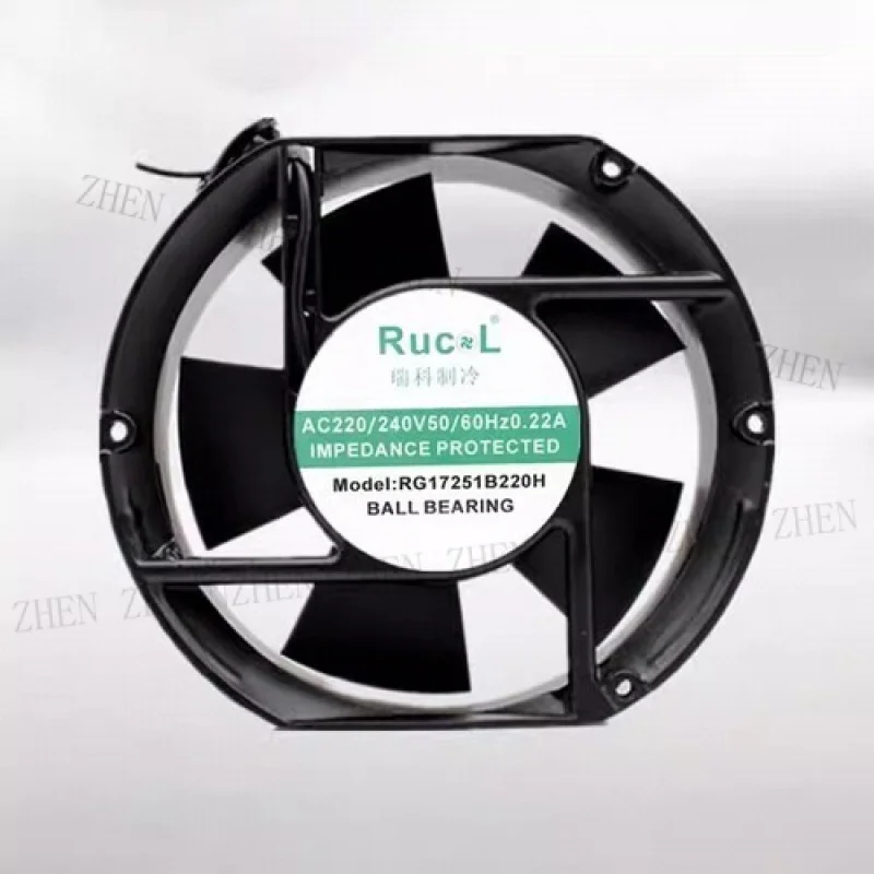 

Y ДЛЯ RENGANG RG1751B220H 17251 AC220V/240V 0.22A-0.24A 17 см охлаждающий вентилятор