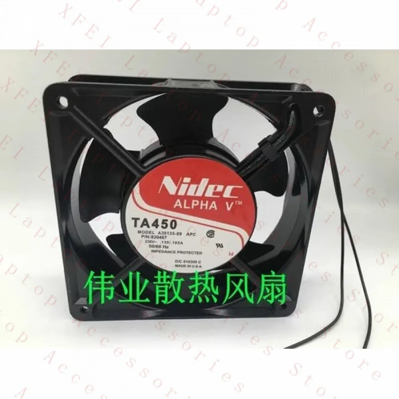 

F for Nidec TA450 A30135-89 230V 12cm 12038 2-Wire Cabinet Cooling Fan