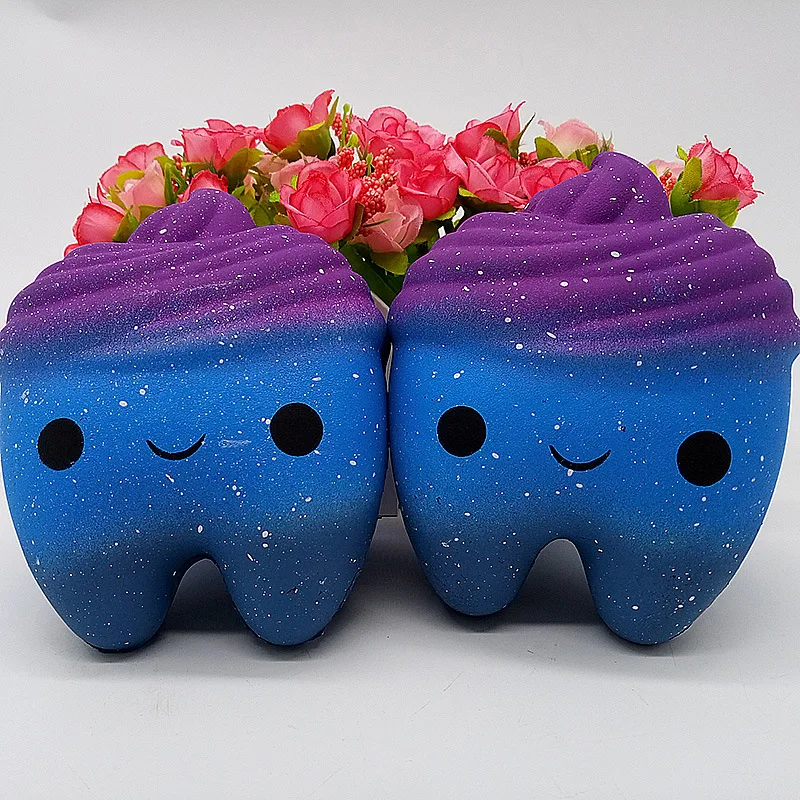 Squishy teeth PU Squishy antistress Toys 점보 부드러운 치아 squishy 천천히 상승 재미 키즈 성인 짜기 장난감