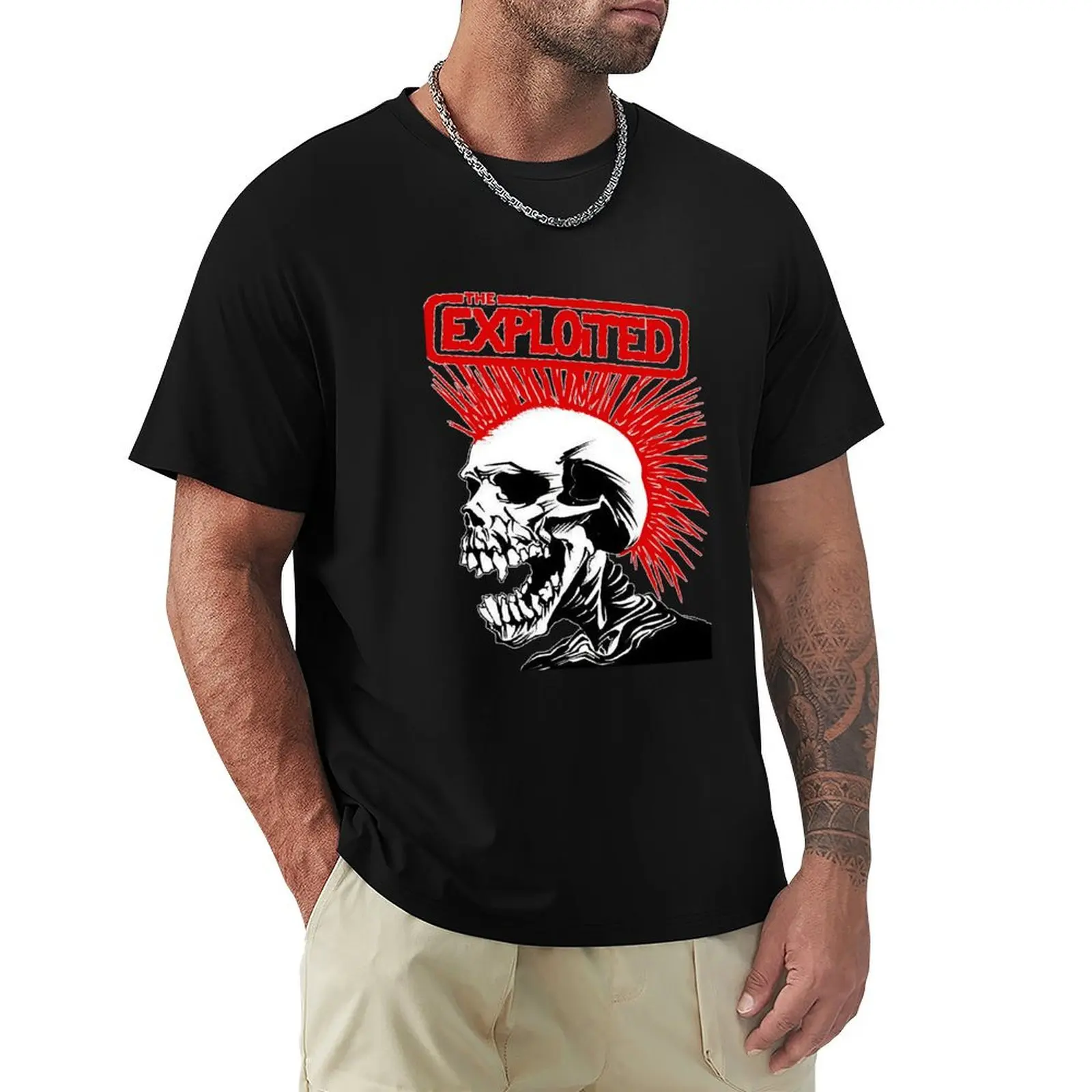 Behavior Violence Band Tomorrow Disappear Active The Exploited Vintage T-Shirt Casual Basic Short Sleeve T-Shirt