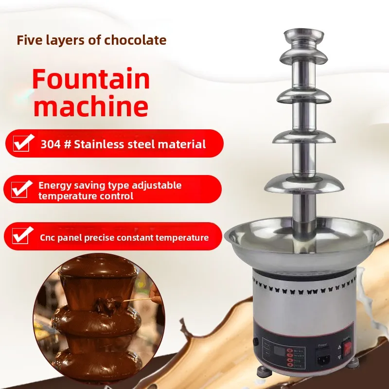 Chocolate Fountain Machine Spray Tower Commercial Chocolate Fountain Hot Pot Waterfall  Chocolate  in stoc