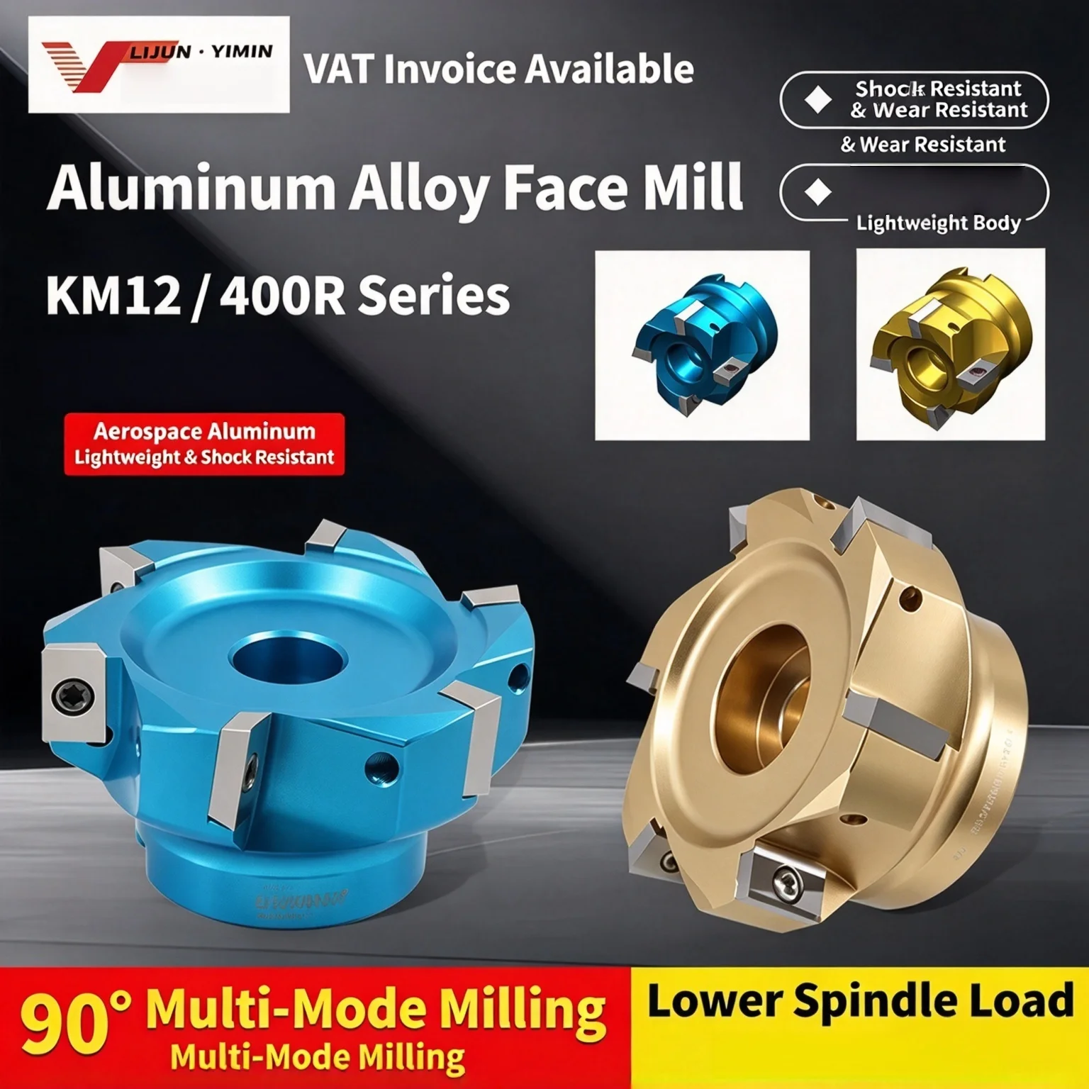AP SE Milling Cutter 90° KM12 400R 50 22 27 APKT1604 SEHT1204 Alloy Milling Tool