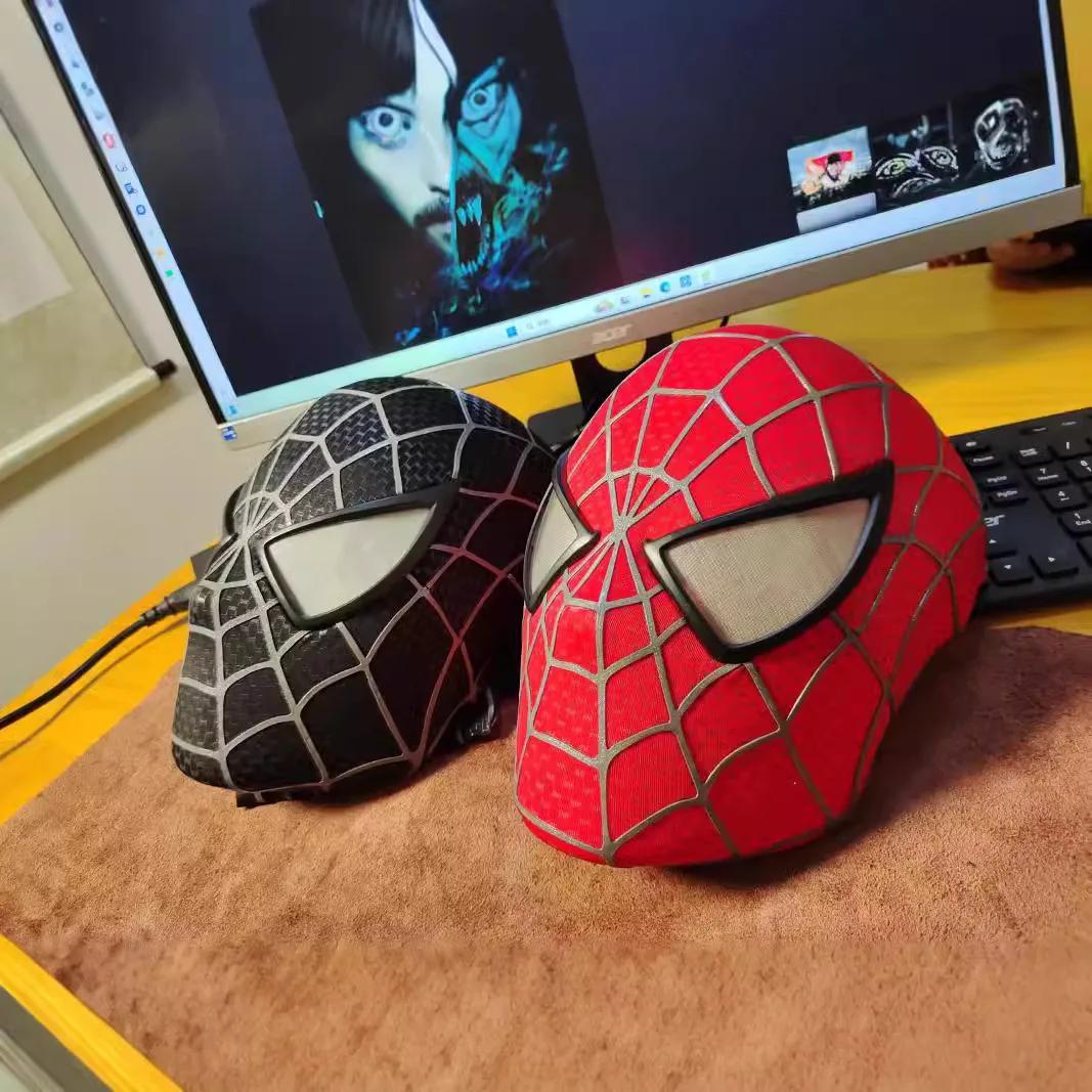 New generation Spider Man Mask Toby Headset Movie Restoration Handmade Lines Exquisite COS Prop Mask Full Face Action Figures