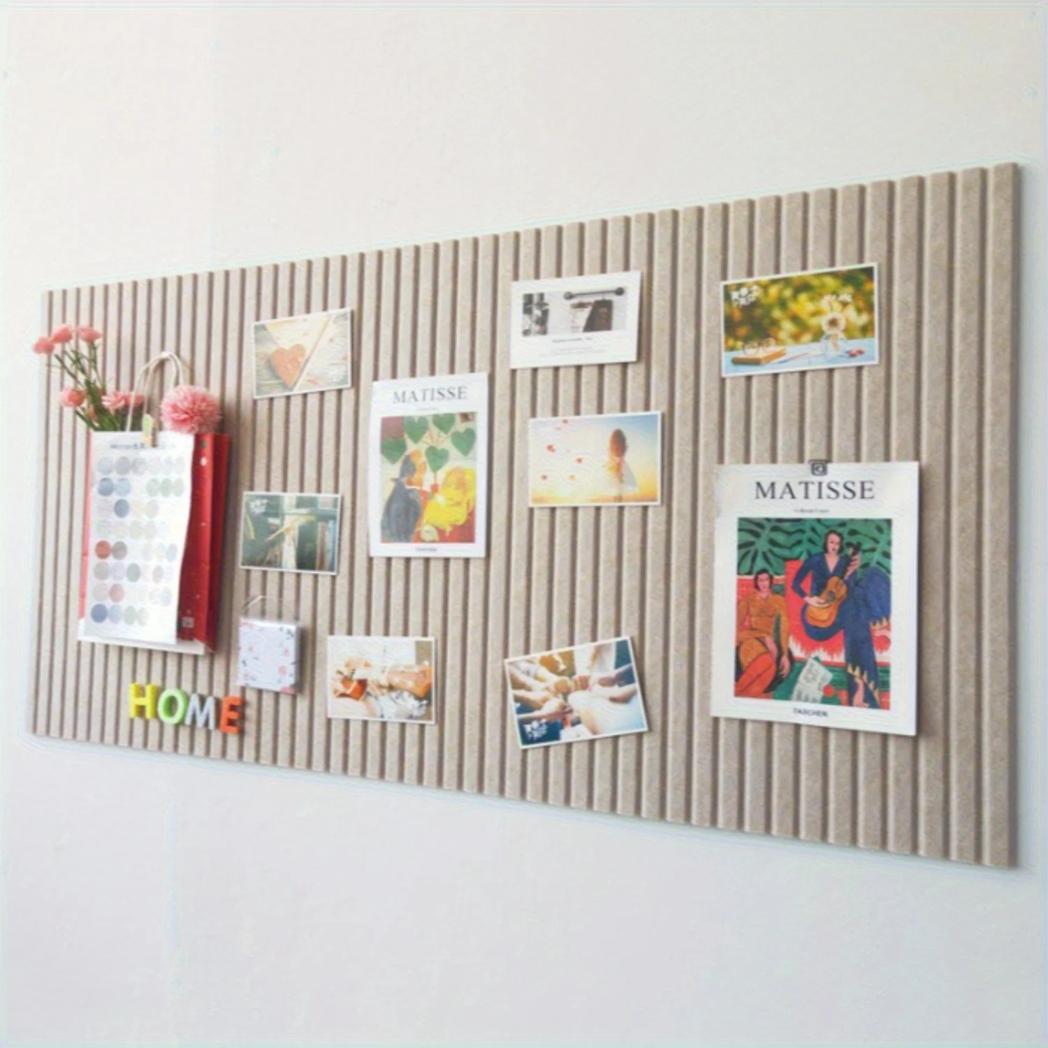 Large Bohemian Felt Wall Tiles - Round Cork Bulletin Boards, for Home and Office Decoration Wall Decor Living Room Decoration