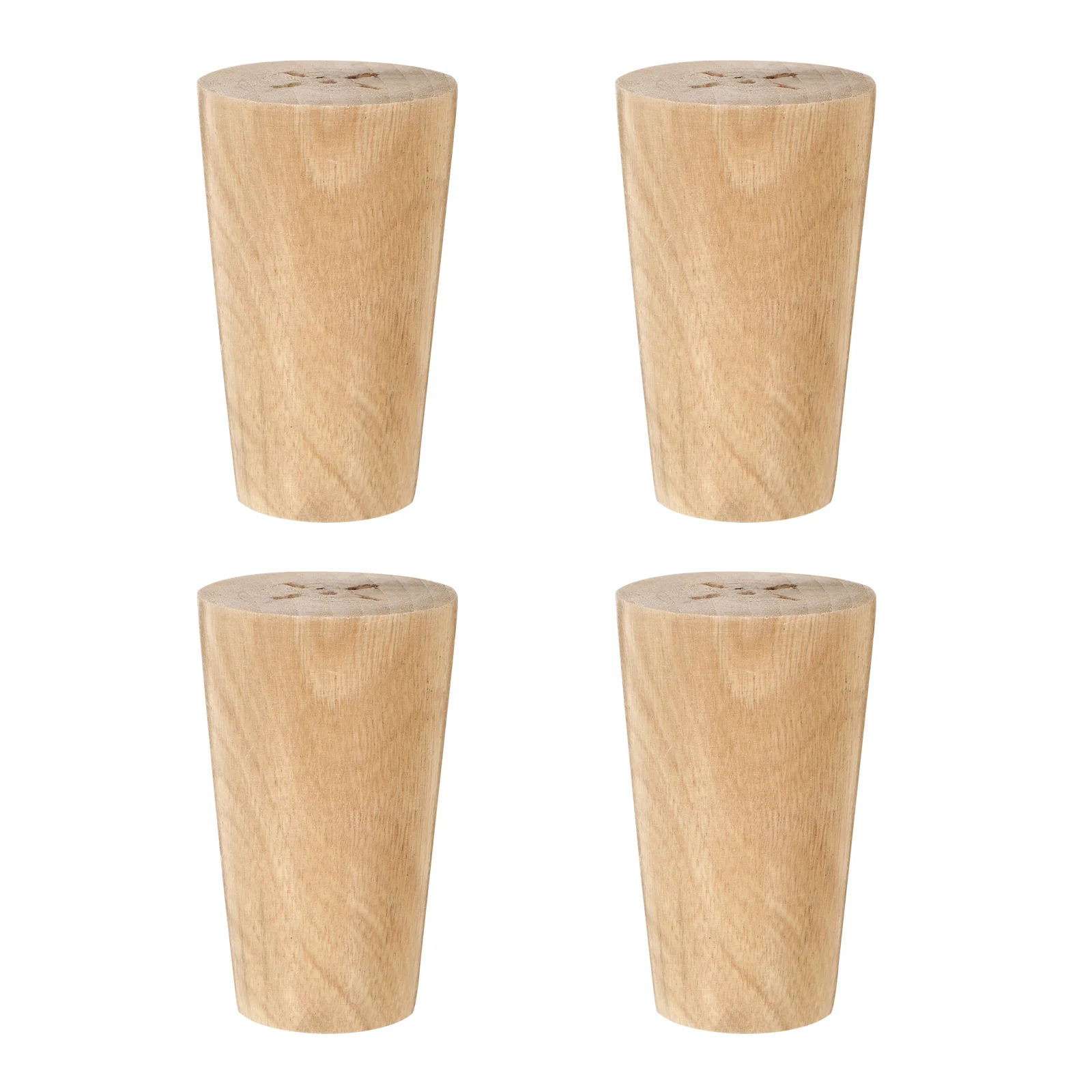 4 Pcs Sofa Legs Furniture Bun Feet Cabinet White Dresser Armchair Replacement Wooden Couches Round Solid Cylinder Turned