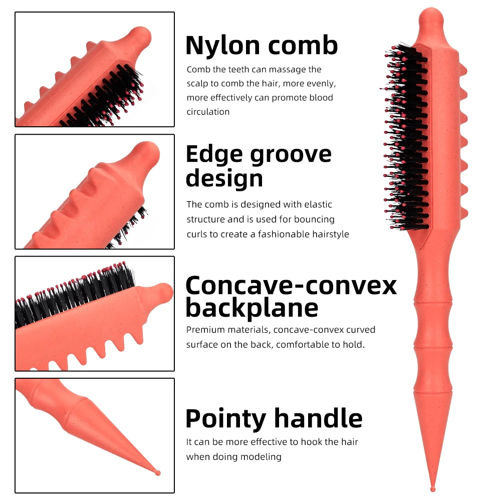 New Multi-purpose Hair Volumizing Brush Curling Roller with Nylon Bristles for Fluffy Roots Hair Styling Straightening Tools