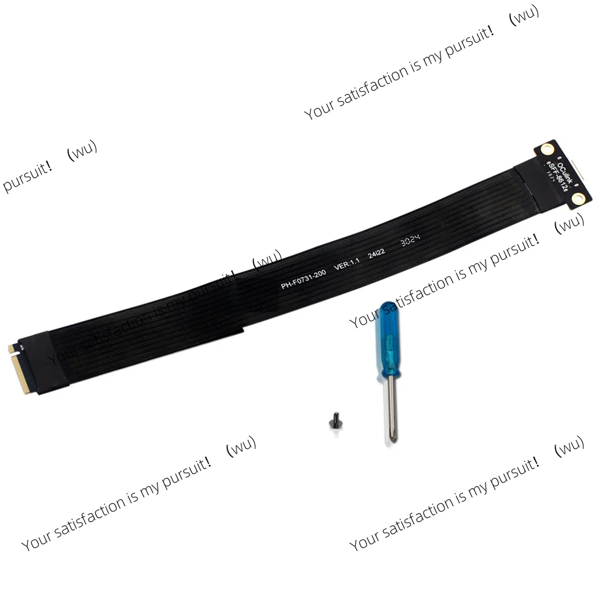 ZOCI- M.2 NVME to Oculink Extension Cable for SSD Graphics Card M2 M Key to SFF-8612 Adapter PCIe 4.0 Cable for Desktop Laptop