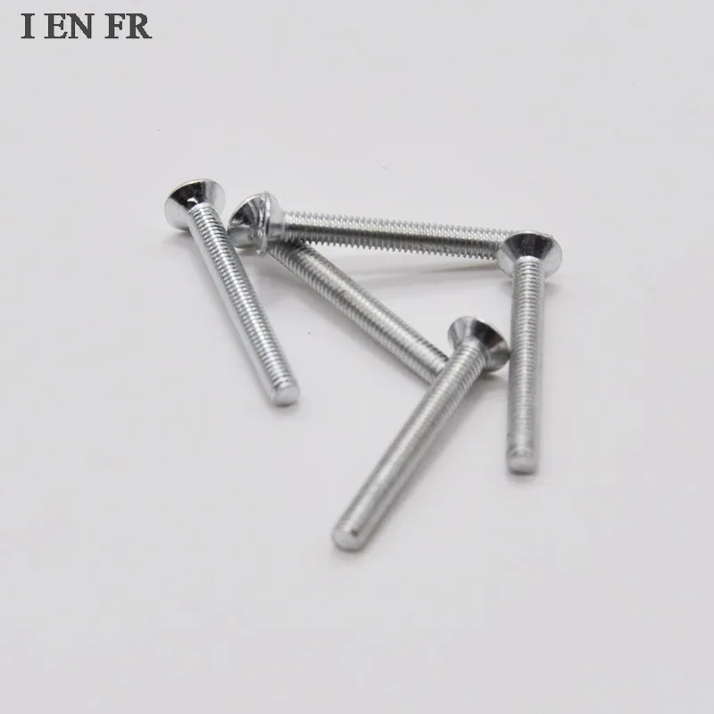 10-50pcs M3 M4 M5 M6 M8 GB819 Zinc Plated Carbon Steel Phillips Flat Countersunk Head Bolt Cross Machine Screw
