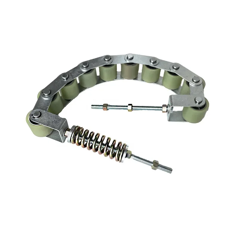 New Escalator Handrail Pressure Chain 10 Rollers 50*50mm Pitch 60mm With Spring Escalator Parts