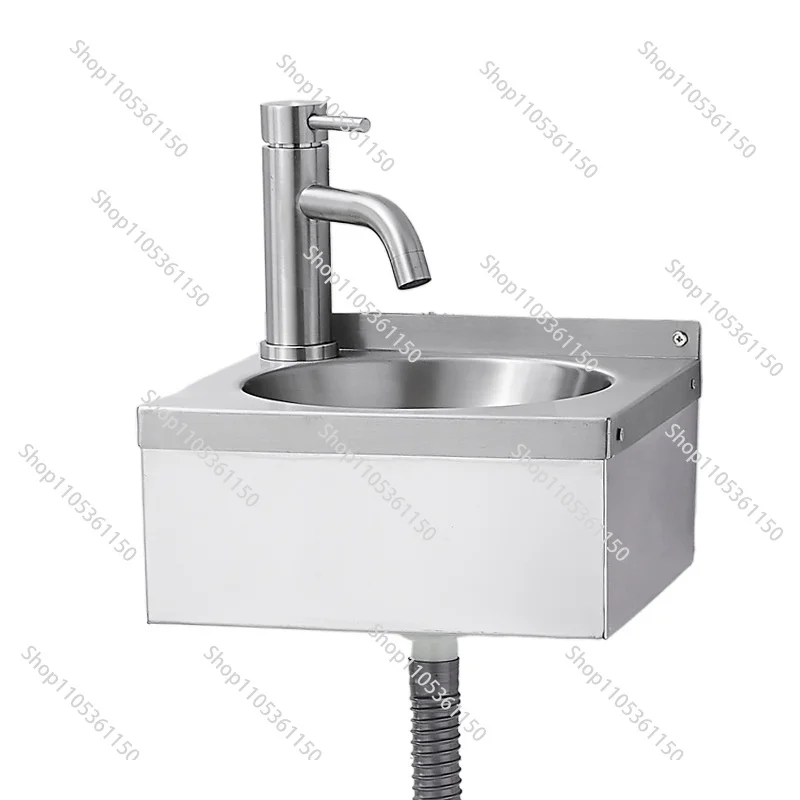 304 stainless steel wash basin small wall-mounted square washbasin small apartment bathroom balcony basin household